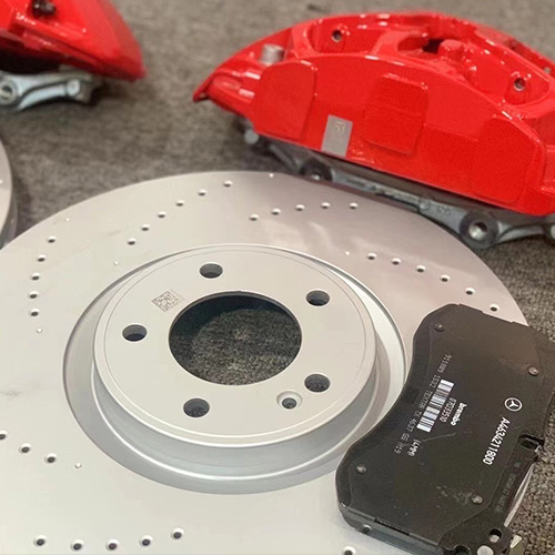 Mercedes Benz G500 brake upgrade Mercedes Benz G63 AMG large six piston calipers