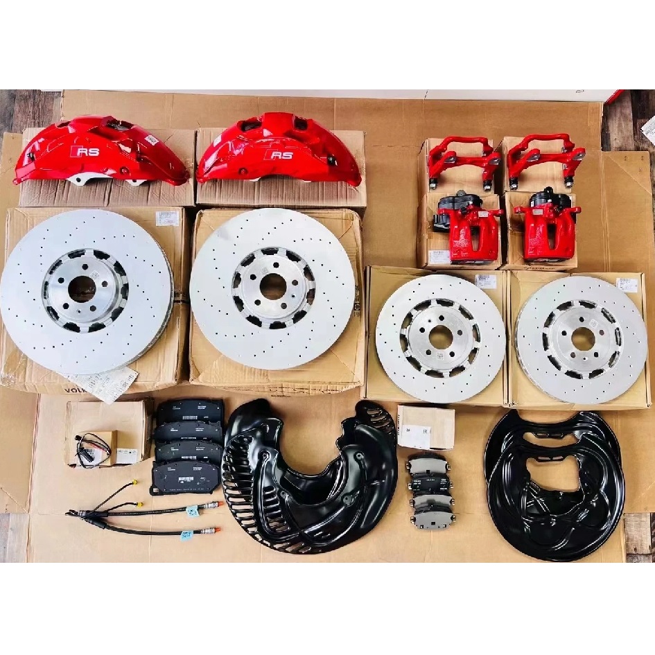 Audi original RS ten piston front and rear brakes