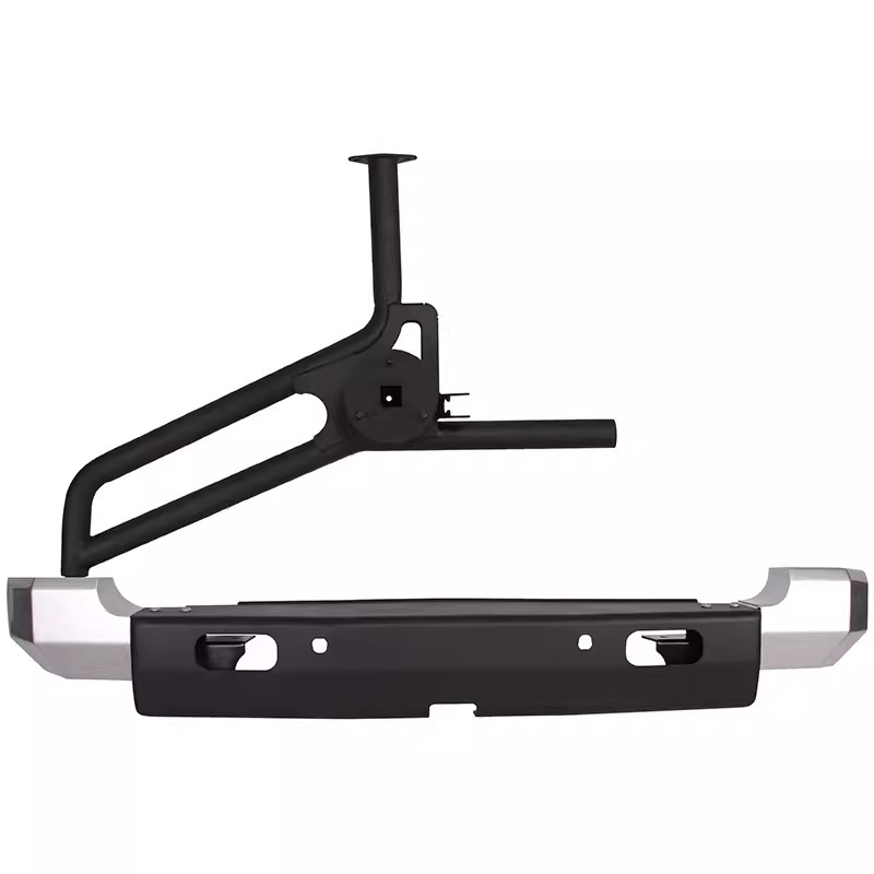 Toyota FJ Touring model with reinforced rear off-road bumper and safety protection bumper